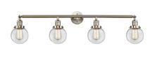 Innovations Lighting 215-SN-G202-6 - Beacon - 4 Light - 42 inch - Brushed Satin Nickel - Adjustable Bath Vanity Light
