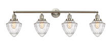 Innovations Lighting 215-SN-G664-7 - Bullet - 4 Light - 46 inch - Brushed Satin Nickel - Bath Vanity Light