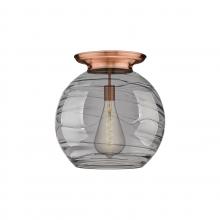 Innovations Lighting 221-1F-AC-G1213-18SM - Athens Deco Swirl - 1 Light - 18 inch - Antique Copper - Flush Mount