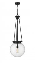 Innovations Lighting 221-1P-BK-G204-14 - Beacon - 1 Light - 14 inch - Matte Black - Chain Hung - Pendant