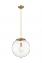 Innovations Lighting 221-1S-BB-G202-14 - Beacon - 1 Light - 16 inch - Brushed Brass - Cord hung - Pendant