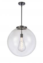 Innovations Lighting 221-1S-BK-G202-18 - Beacon - 1 Light - 18 inch - Matte Black - Cord hung - Pendant