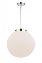 Innovations Lighting 221-1S-PC-G201-16 - Beacon - 1 Light - 16 inch - Polished Chrome - Cord hung - Pendant