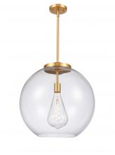 Innovations Lighting 221-1S-SG-G122-18 - Athens - 1 Light - 18 inch - Satin Gold - Cord hung - Pendant