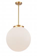 Innovations Lighting 221-1S-SG-G201-16 - Beacon - 1 Light - 16 inch - Satin Gold - Cord hung - Pendant