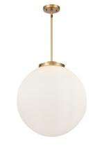 Innovations Lighting 221-3S-BB-G201-18-LED - Beacon - 3 Light - 18 inch - Brushed Brass - Cord hung - Pendant