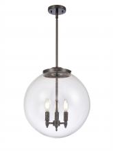 Innovations Lighting 221-3S-OB-G202-16 - Beacon - 3 Light - 16 inch - Oil Rubbed Bronze - Cord hung - Pendant