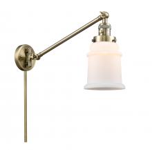 Innovations Lighting 237-AB-G181 - Canton - 1 Light - 8 inch - Antique Brass - Swing Arm