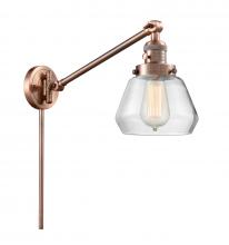 Innovations Lighting 237-AC-G172 - Fulton - 1 Light - 8 inch - Antique Copper - Swing Arm