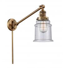 Innovations Lighting 237-BB-G184 - Canton - 1 Light - 8 inch - Brushed Brass - Swing Arm