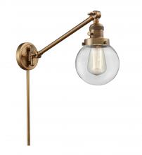 Innovations Lighting 237-BB-G202-6 - Beacon - 1 Light - 6 inch - Brushed Brass -Adjustable Swing Arm