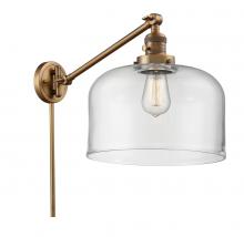 Innovations Lighting 237-BB-G72-L - Bell - 1 Light - 12 inch - Brushed Brass - Swing Arm