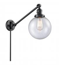 Innovations Lighting 237-BK-G204-8 - Beacon - 1 Light - 8 inch - Matte Black -Adjustable Swing Arm