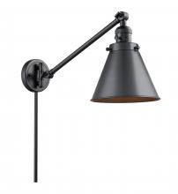 Innovations Lighting 237-BK-M13-BK - Appalachian - 1 Light - 8 inch - Matte Black - Swing Arm