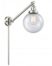 Innovations Lighting 237-SN-G204-8 - Beacon - 1 Light - 8 inch - Brushed Satin Nickel -Adjustable Swing Arm
