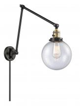 Innovations Lighting 238-BAB-G204-8 - Beacon - 1 Light - 8 inch - Black Antique Brass -Adjustable Swing Arm