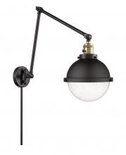 Innovations Lighting 238-BAB-HFS-84-BK-LED - Hampden - 1 Light - 9 inch - Black Antique Brass - Swing Arm