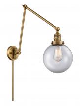 Innovations Lighting 238-BB-G202-8 - Beacon - 1 Light - 8 inch - Brushed Brass -Adjustable Swing Arm