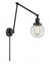 Innovations Lighting 238-BK-G202-6 - Beacon - 1 Light - 6 inch - Matte Black -Adjustable Swing Arm