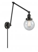Innovations Lighting 238-BK-G204-6 - Beacon - 1 Light - 6 inch - Matte Black -Adjustable Swing Arm
