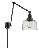 Innovations Lighting 238-BK-G74 - Bell - 1 Light - 8 inch - Matte Black - Swing Arm