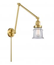 Innovations Lighting 238-SG-G182S - Canton - 1 Light - 8 inch - Satin Gold - Swing Arm