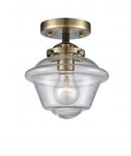 Innovations Lighting 284-1C-BAB-G534 - Oxford - 1 Light - 8 inch - Black Antique Brass - Semi-Flush Mount