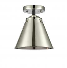 Innovations Lighting 284-1C-BPN-M13-PN - Appalachian - 1 Light - 8 inch - Black Polished Nickel - Semi-Flush Mount