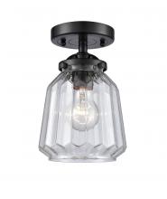 Innovations Lighting 284-1C-OB-G142 - Chatham - 1 Light - 7 inch - Oil Rubbed Bronze - Semi-Flush Mount