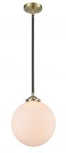 Innovations Lighting 284-1S-BAB-G201-10-LED - Beacon - 1 Light - 10 inch - Black Antique Brass - Cord hung - Mini Pendant