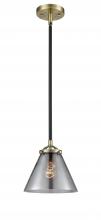 Innovations Lighting 284-1S-BAB-G43-LED - Cone - 1 Light - 8 inch - Black Antique Brass - Cord hung - Mini Pendant