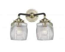 Innovations Lighting 284-2W-BAB-G302-LED - Colton - 2 Light - 14 inch - Black Antique Brass - Bath Vanity Light