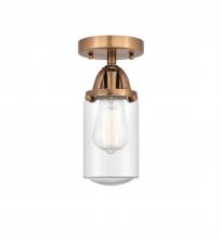 Innovations Lighting 288-1C-AC-G314 - Dover - 1 Light - 5 inch - Antique Copper - Semi-Flush Mount