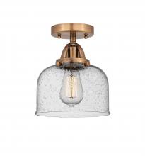 Innovations Lighting 288-1C-AC-G74 - Bell - 1 Light - 8 inch - Antique Copper - Semi-Flush Mount