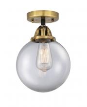 Innovations Lighting 288-1C-BAB-G202-8 - Beacon - 1 Light - 8 inch - Black Antique Brass - Semi-Flush Mount