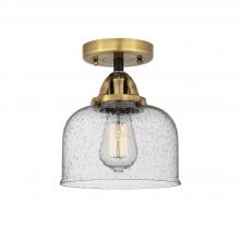 Innovations Lighting 288-1C-BAB-G74 - Bell - 1 Light - 8 inch - Black Antique Brass - Semi-Flush Mount