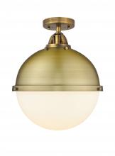 Innovations Lighting 288-1C-BB-HFS-121-BB-LED - Hampden - 1 Light - 13 inch - Brushed Brass - Semi-Flush Mount