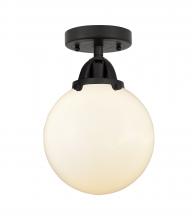 Innovations Lighting 288-1C-BK-G201-8 - Beacon - 1 Light - 8 inch - Matte Black - Semi-Flush Mount