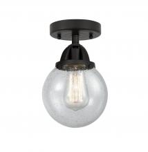 Innovations Lighting 288-1C-BK-G204-6 - Beacon - 1 Light - 6 inch - Matte Black - Semi-Flush Mount