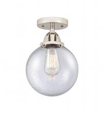 Innovations Lighting 288-1C-PN-G204-8 - Beacon - 1 Light - 8 inch - Polished Nickel - Semi-Flush Mount