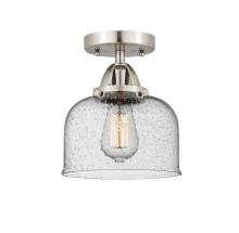 Innovations Lighting 288-1C-SN-G74 - Bell - 1 Light - 8 inch - Brushed Satin Nickel - Semi-Flush Mount