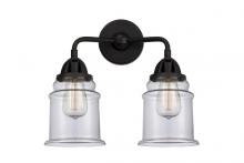 Innovations Lighting 288-2W-BK-G182 - Canton - 2 Light - 14 inch - Matte Black - Bath Vanity Light