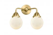 Innovations Lighting 288-2W-SG-G201-6 - Beacon - 2 Light - 14 inch - Satin Gold - Bath Vanity Light