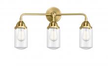 Innovations Lighting 288-3W-SG-G312 - Dover - 3 Light - 23 inch - Satin Gold - Bath Vanity Light