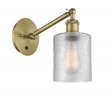 Innovations Lighting 317-1W-AB-G112 - Cobbleskill - 1 Light - 5 inch - Antique Brass - Sconce