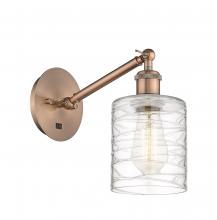 Innovations Lighting 317-1W-AC-G1113 - Cobbleskill - 1 Light - 5 inch - Antique Copper - Sconce