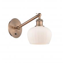 Innovations Lighting 317-1W-AC-G91 - Fenton - 1 Light - 7 inch - Antique Copper - Sconce