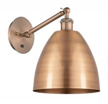 Innovations Lighting 317-1W-AC-MBD-9-AC - Bristol - 1 Light - 9 inch - Antique Copper - Sconce