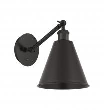 Innovations Lighting 317-1W-BK-MBC-8-BK - Berkshire - 1 Light - 8 inch - Matte Black - Sconce