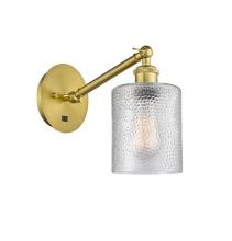 Innovations Lighting 317-1W-SG-G112 - Cobbleskill - 1 Light - 5 inch - Satin Gold - Adjustable Sconce